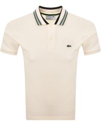 Lacoste - Contrast Collar Polo T Shirt - Lyst