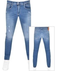 Replay Anbass Hyperflex Jeans - Blue