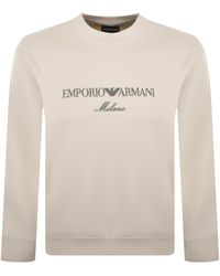 Armani - Emporio Crew Neck Logo Sweatshirt - Lyst