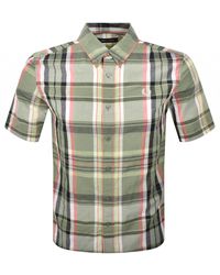 Fred Perry - Short Sleeved Madras Check Shirt - Lyst