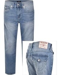 True Religion - Geno Big T Flap Slim Jeans - Lyst