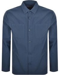 Barbour - Rickfell Ripstop Overshirt Dark Denim - Lyst