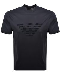 Armani - Emporio Flocked T Shirt - Lyst