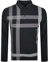 Barbour - Blaine Long Sleeve Polo T Shirt Dark - Lyst