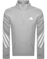 adidas Originals - Adidas Sportswear Half Zip Sweatshirt - Lyst