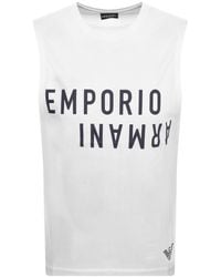 Armani - Emporio Sleeveless T Shirt - Lyst