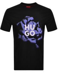 HUGO - Dignitey Graphic T Shirt - Lyst