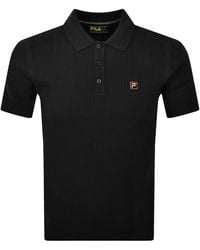 Fila - Fila Sander Textured Knit Polo T Shirt - Lyst