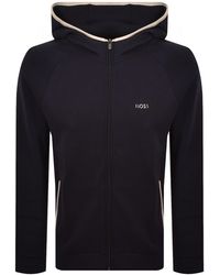 BOSS BUSINESS - Boss Sense Full Zip Hoodie Dark - Lyst
