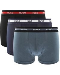 HUGO - Underwear 3 Pack Trunks - Lyst