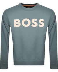 BOSS - Boss We Basic Crew Neck Sweatshirt - Lyst