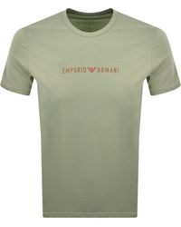 Armani - Emporio Crew Neck T Shirt Sage - Lyst