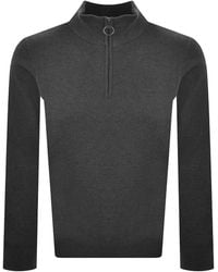 Barbour - Half Zip Knit Jumper - Lyst