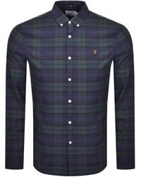 Farah - Farah Brewer Check Long Sleeve Shirt - Lyst