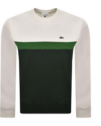 Lacoste - Colour Block Sweatshirt - Lyst