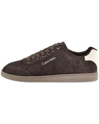 Calvin Klein - Cupsole Trainers Bordeaux - Lyst