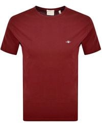 GANT - Original Regular Shield T Shirt - Lyst