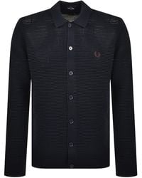 Fred Perry - Pointelle Cardigan - Lyst