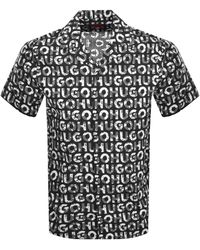 HUGO - Short Sleeved Ellino Shirt - Lyst