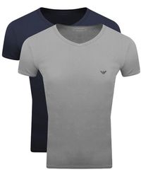 Armani - Emporio 2 Pack Lounge T Shirts - Lyst