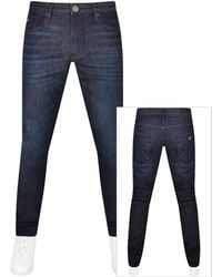 Armani - Emporio J06 Slim Fit Jeans Dark Wash - Lyst