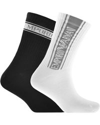 Armani - Emporio Two Pack Socks - Lyst