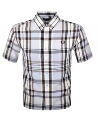 Fred Perry - Short Sleeved Madras Check Shirt - Lyst