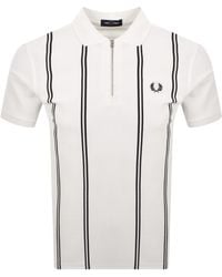 Fred Perry - Vertical Stripe Polo T Shirt - Lyst