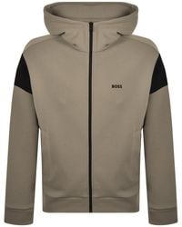 BOSS - Boss Union Saggy Full Zip Hoodie - Lyst