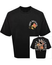TRUE RELIGION - Floral Snake Oversized T Shirt - Lyst