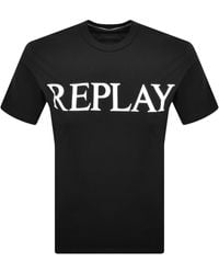 Replay - Logo T Shirt - Lyst