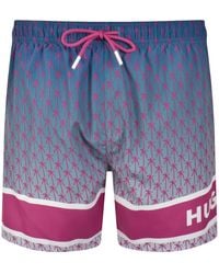 HUGO - Palms Swim Shorts Open - Lyst