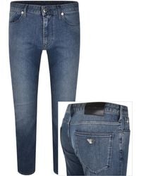 Armani - Emporio J06 Slim Jeans Mid Wash - Lyst