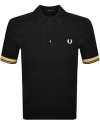 Fred Perry - Tipped Knit Polo T Shirt - Lyst