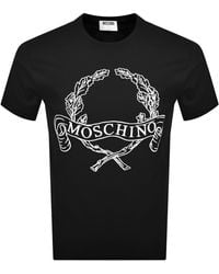 Moschino - Laurel Crown Logo T Shirt - Lyst