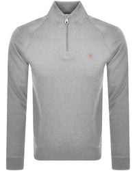 Farah - Farah Jim Quarter Zip Sweatshirt - Lyst