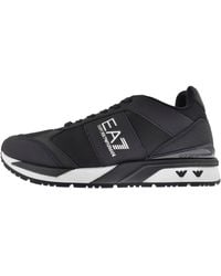 EA7 - Emporio Armani Logo Trainers - Lyst