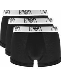 Armani - Emporio Underwear 3 Pack Boxer Trunks - Lyst