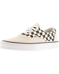 cream checkerboard vans old skool