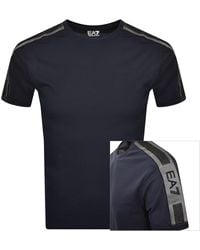 EA7 - Emporio Armani Tape T Shirt - Lyst
