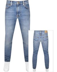 Nudie Jeans - Jeans Lean Dean Mid Wash Slim Jeans - Lyst