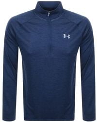 Under Armour - Half Zip Tech Sweatshirt - Lyst
