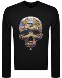 Paul Smith - Skull Sticker Sweatshirt - Lyst