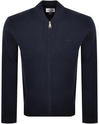 Lacoste - Full Zip Knit Jumper - Lyst