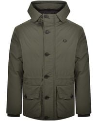 Fred Perry - Padded Parka - Lyst