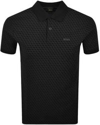 BOSS - Boss Pattern Polo T Shirt - Lyst