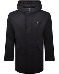 Lyle & Scott - Padded Fishtail Parka Dark - Lyst