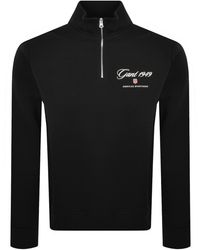 GANT - Graphic Half Zip Sweatshirt - Lyst