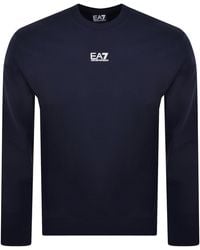EA7 - Emporio Armani Logo Sweatshirt - Lyst