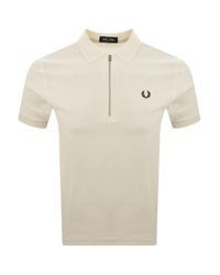 Fred Perry - Crepe Pique Polo T Shirt - Lyst